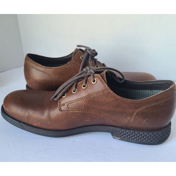 Timberland A1SNK Oxford Shoes Mens 9.5 Brown Leather Gore-Tex Waterproof Aerocor main image 12